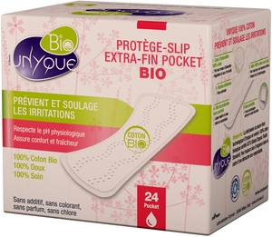 Unyque Protège-Slip Extra-Fin Pocket Bio 24 Unités