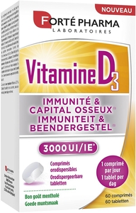 Forte Pharma Vitamine D3 3000 UI 60 Capsules