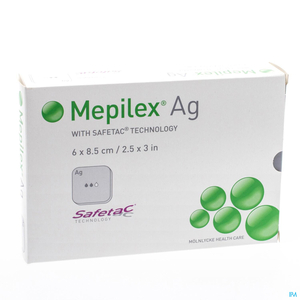 Mepilex Ag 5 Pansements Stériles 6,0x 8,5cm