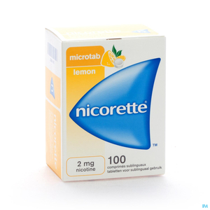 Nicorette Microtab Lemon 2mg Comp Sublinguaux 100