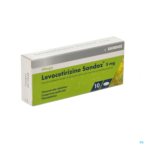 Levocetirizine Sandoz 5mg 10 Comprimés