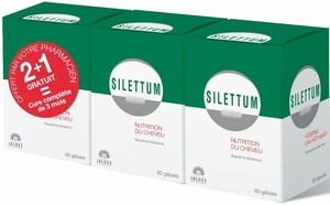 Silettum Cure 3 Mois 3x60 Gélules (2 + 1 gratuit)