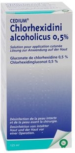 Cedium Chlorhexidini Alcoholicus 0,5% + Azorubine Solution 125ml