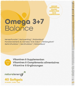 Omega 3+7 Balance Natural Energy 40 Capsules