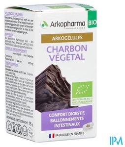 Arkogélules Charbon Végétal Bio 45 Capsules