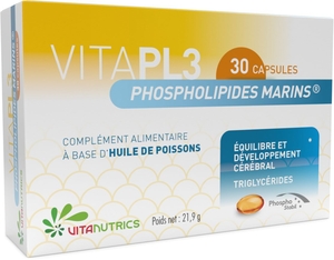VitaPL3 Phospholipides Marins 30 Capsules
