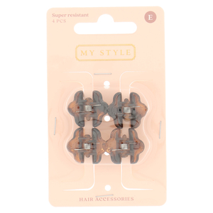 My Style Accessoires Cheveux Pince Crable Nylon Claw Brun 1,5cm