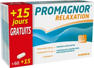 Promagnor Relaxation 60 Capsules (+ 15 capsules gratuites)