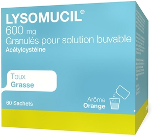 Lysomucil 600mg 60 Sachets de Granulés