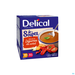 Delical Soupe Velouté Légumes Soleil 4x200ml