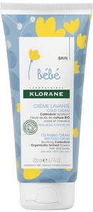 Klorane Bébé Crème Lavante Cold Cream 200ml (nouvelle formule)