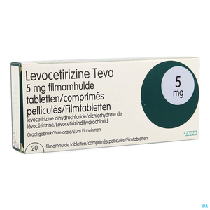 Levocetirizine Teva 5mg 20 Comprimés