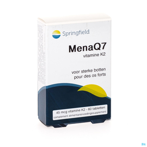 Springfield MenaQ7 Vitamine K2 60 Comprimés