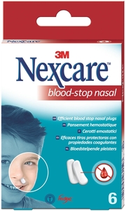Nexcare 3M BloodStop 6 Pansements Hémostatiques (Tampon Nasal)