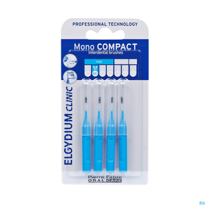 Elgydium Clinic Monocompact Brossettes Interdentaires Blue Fine 0,8mm 4 Pièces