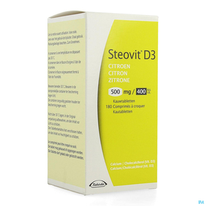 Steovit D3 500mg/400 UI 180 Comprimés à Croquer (Citron)