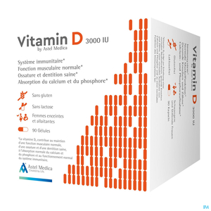 Astel Vitamine D 3000IU 90 Comprimés