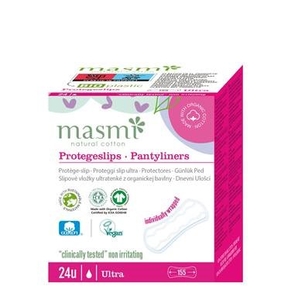 Masmi Protège-Slips Ultra Mince Coton Bio 24 Pièces