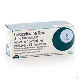 Levocetirizine Teva 5mg 100 Comprimés