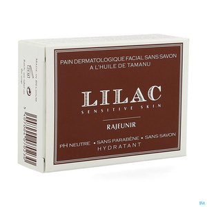 Lilac Pain Dermatologique Sans Savon Huile Tamanu 100g