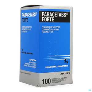 Paracetabs Forte 1g 100 Comprimés