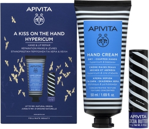Apivita Coffret A Kiss On The Hand HypericumMains 2 Produits