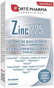 Forte Pharma Zinc 225 60 Comprimés