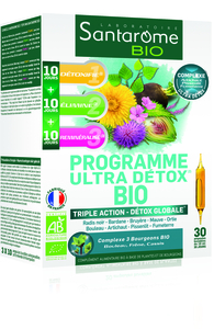 Santarome Programme Ultra Detox Bio 30 Ampoules