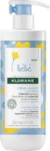 Klorane Bébé Crème Lavante Cold Cream 500ml (nouvelle formule)