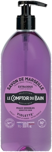Le Comptoir du Bain Savon Liquide Marseille Violette 1L