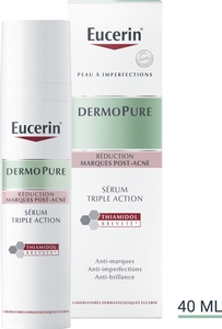 Eucerin DermoPure Sérum Triple Action Marques Post-Acné Peau à Imperfections avec pompe 40ml