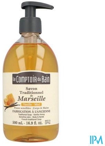 Le Comptoir du Bain Savon Liquide Marseille Vanille-Miel 500ml