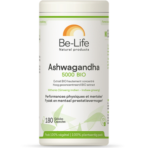 Be-Life Ashwagandha 5000 Bio 180 Gélules
