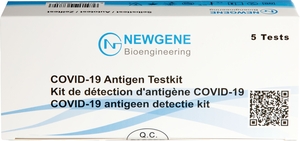 5 Autotests Antigéniques Nasaux Covid-19 Newgene (kit 5 pièces)