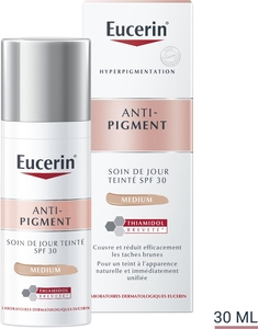 Eucerin Anti-Pigment Soin de Jour Teinté SPF 30 Medium Hyperpigmentation avec pompe 50ml