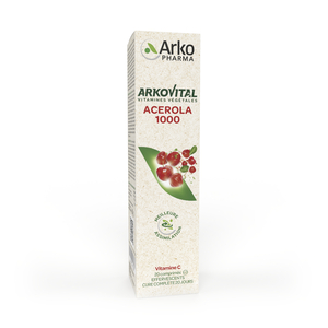Arkovital Acerola 1000 Effervescent Vitamine C 20 Comprimés