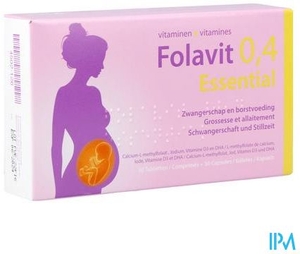 Folavit 0,4mg Essential 30 Comprimés + 30 Capsules